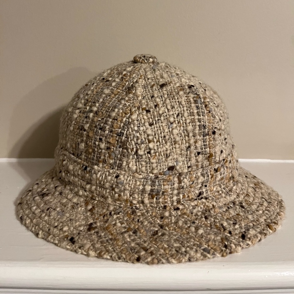 Vintage STUDIO DONEGAL wool tweed bucket hat M